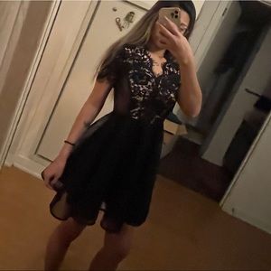 Red Valentino Black Lace Cocktail Dress LIKE NEW